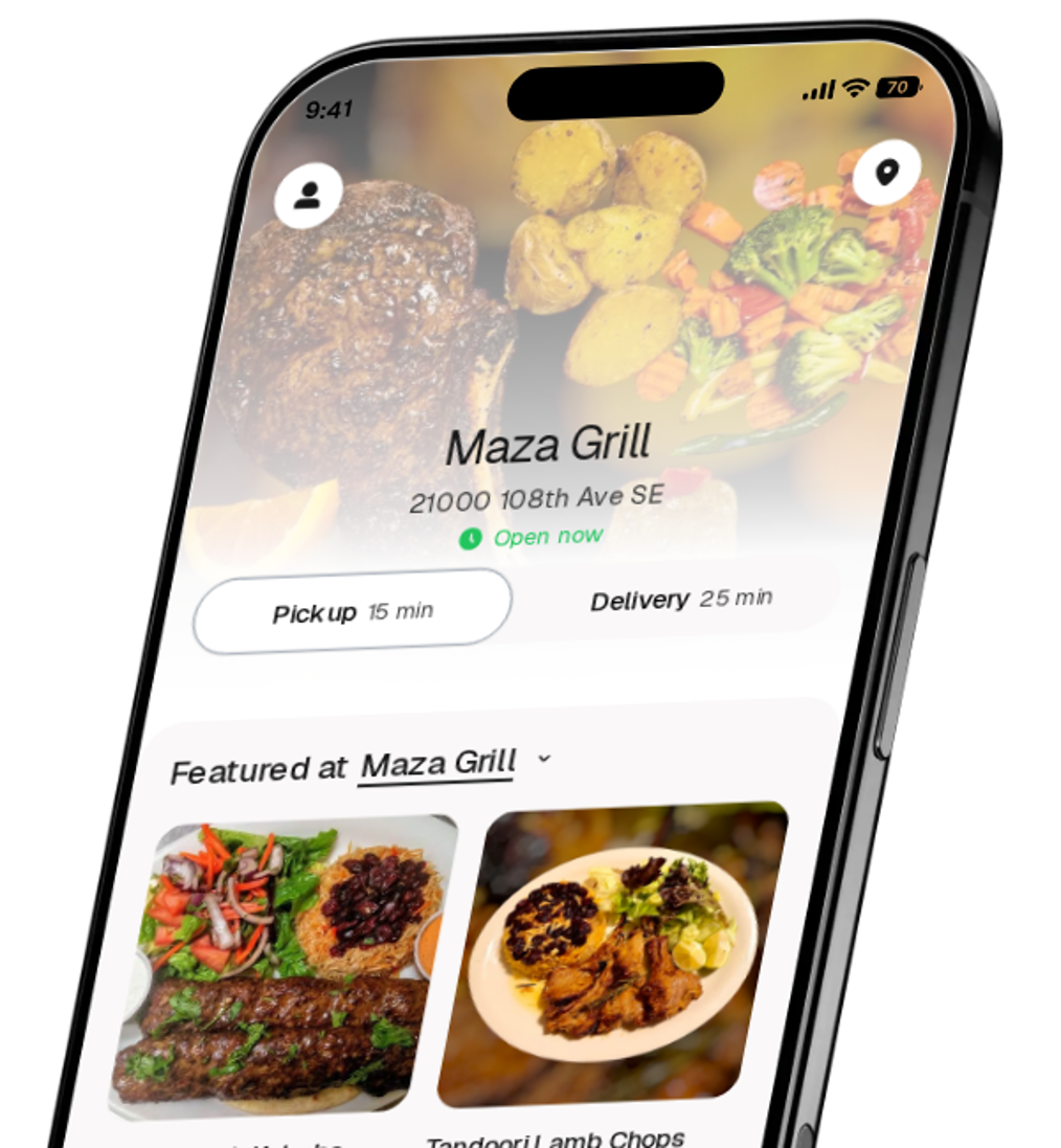 Maza Grill app preview