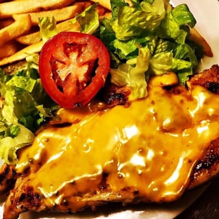 Grilled Chicken Sandwich and Fries