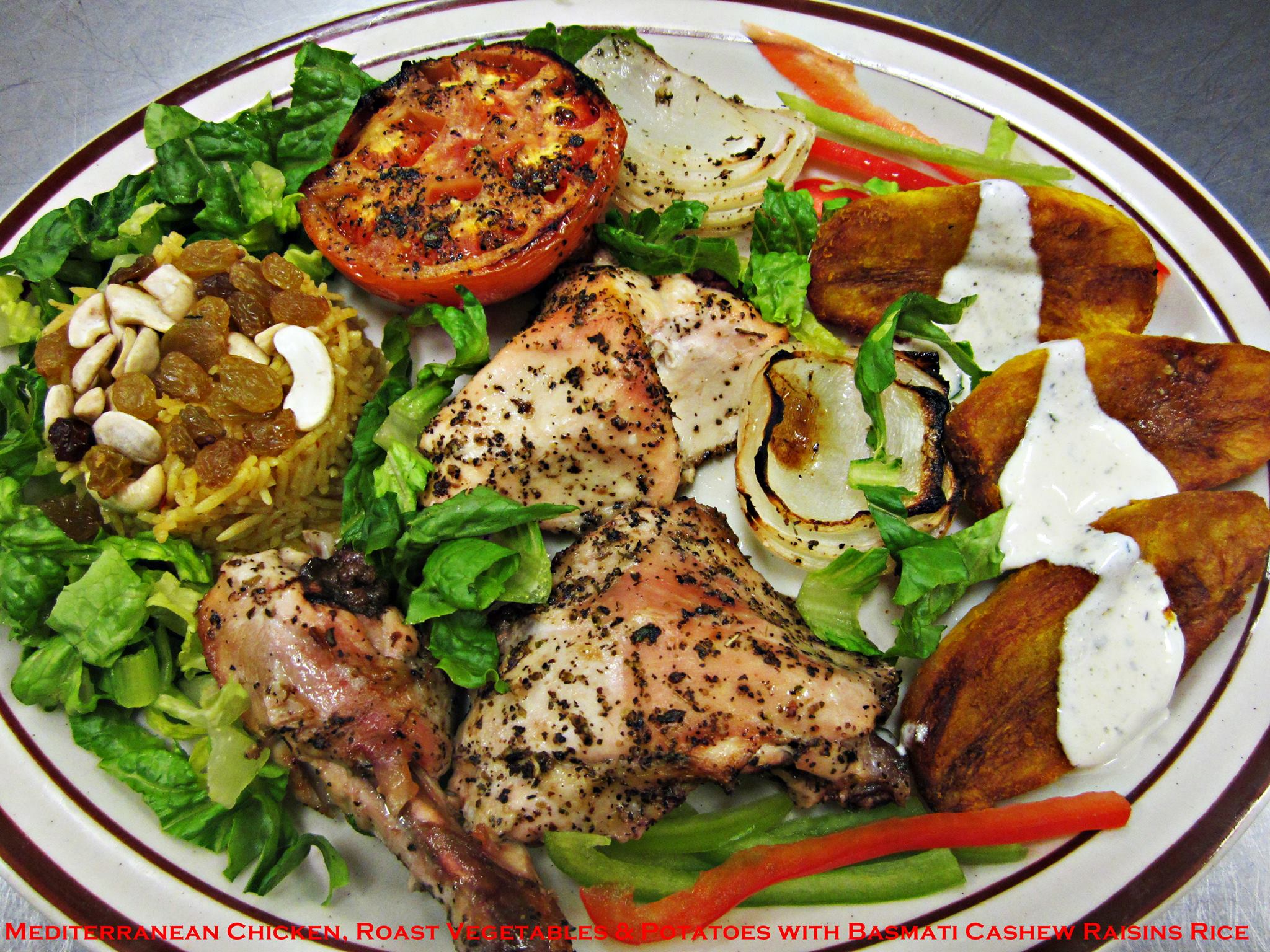 Roasted Mediterranean Herbs Chicken,